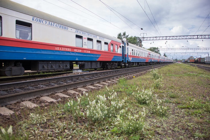 Медицинский поезд «Академик Федор Углов» отправляется в рабочую поездку с 19 сентября по 1 октября