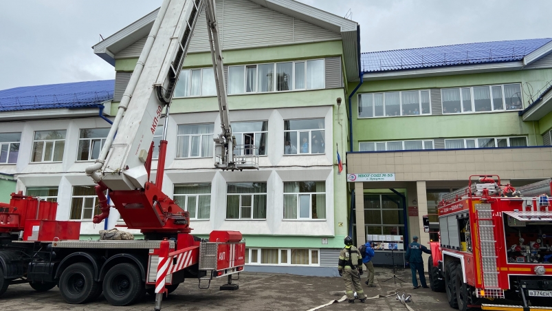 Учебная эвакуация прошла в одной из школ Иркутска