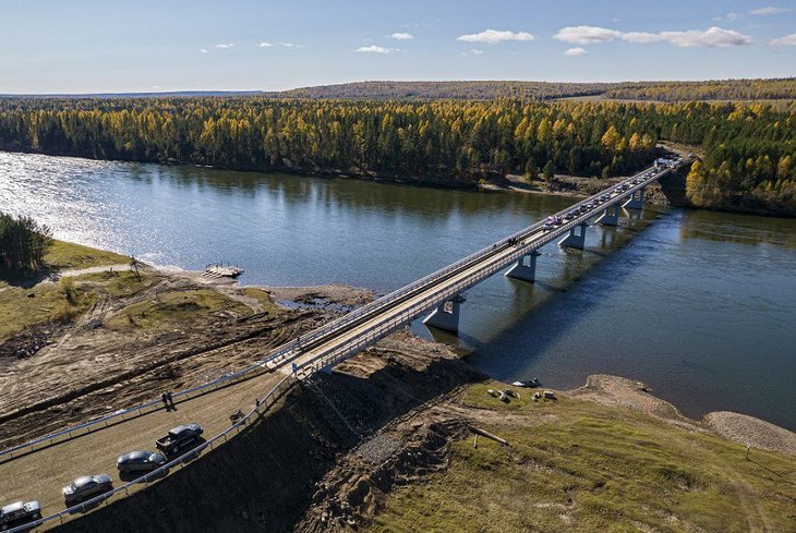 1 октября в Тулунском районе открыли новый мост через реку Ию