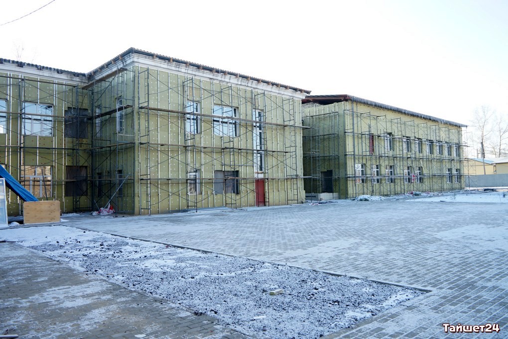 Капитальный ремонт школы №14 в Тайшете выполнен на 72%