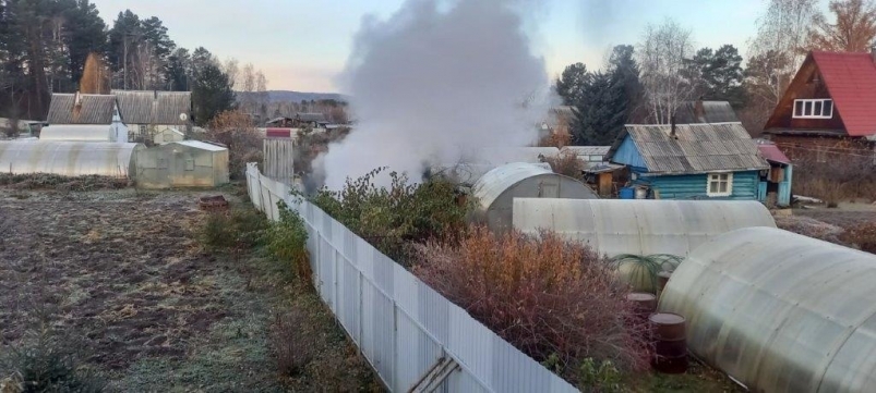 Пожары в банях участились в Иркутской области в выходные
