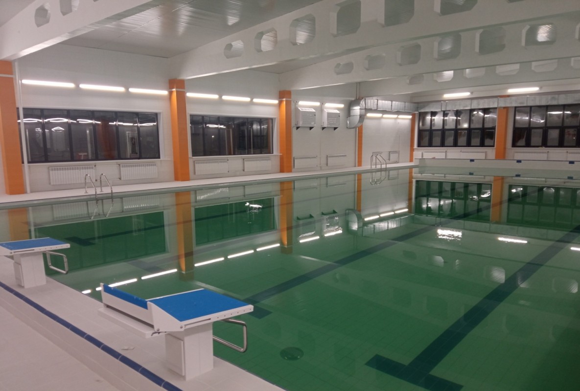 Капремонт бассейна в спорткомплексе «Олимпия» в Правобережном районе Братска завершен