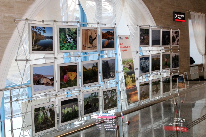 Передвижную фотовыставку "Мир байкальской природы" открыли на вокзале Улан-Удэ
