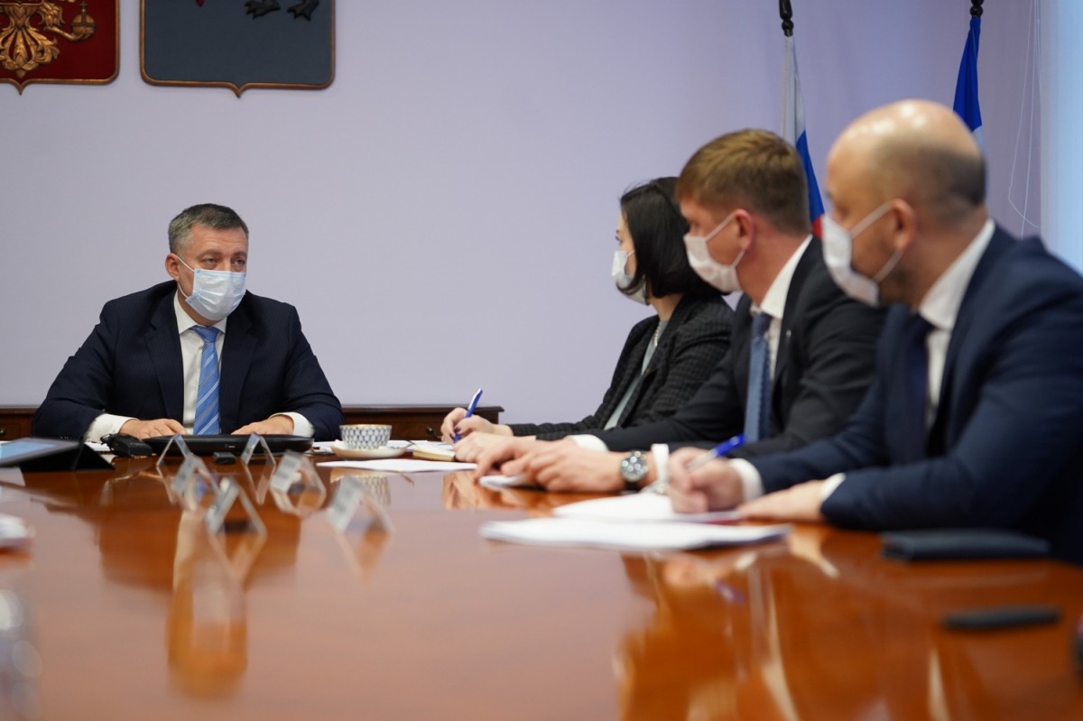 Губернатор Игорь Кобзев обсудил с депутатами Госдумы от региона вопросы стратегического развития Приангарья