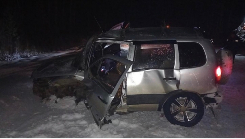 Водитель и пассажирка "Нивы" пострадали в столкновении с КАМАЗом в Тайшетском районе