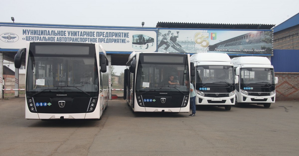 В рамках программы газификации власти Братска в 2022 году планируют приобрести 4 больших автобуса и 6 единиц коммунальной техники