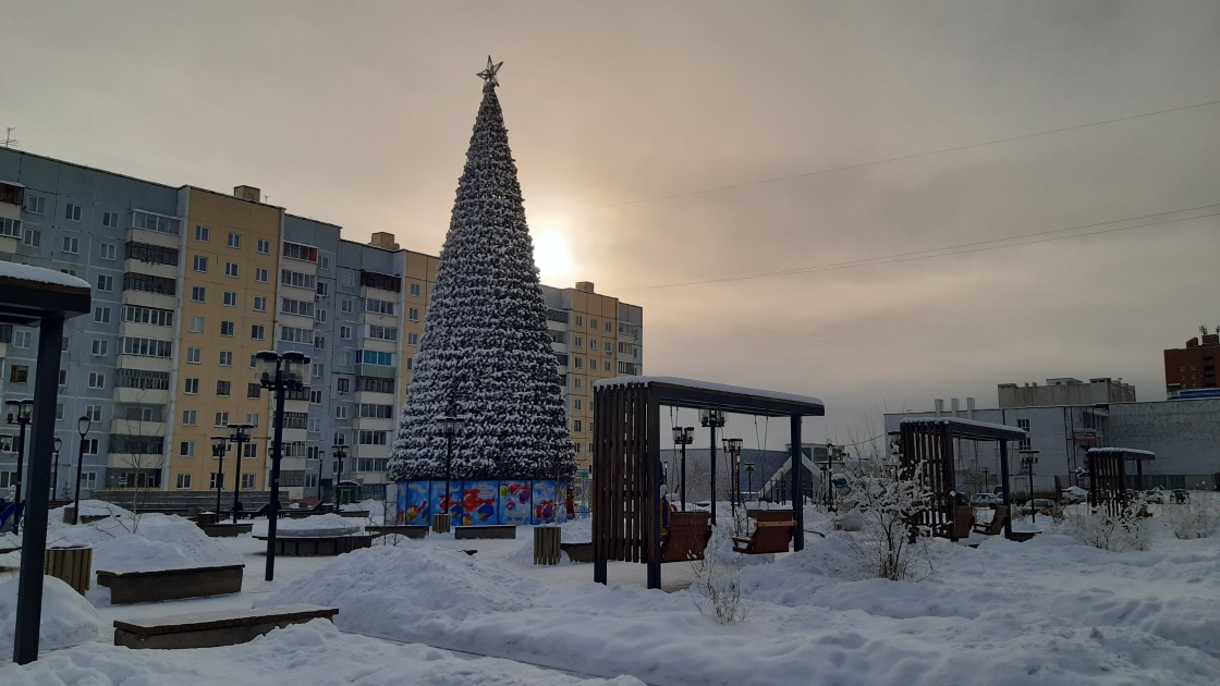 В Братске начался демонтаж главной новогодней ели у ТКЦ «Братск-АРТ»