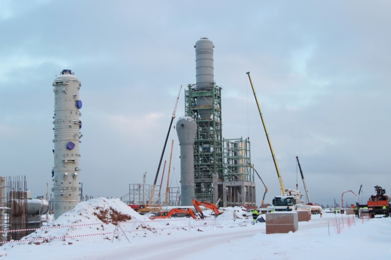 Активная фаза монтажа металлоконструкций стартовала на Иркутском заводе полимеров