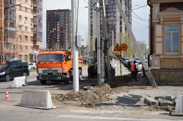 Ремонт дороги на улице Седова начался в Иркутске