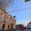 Появилось видео горящего бывшего здания ТЮЗа в центре Иркутска