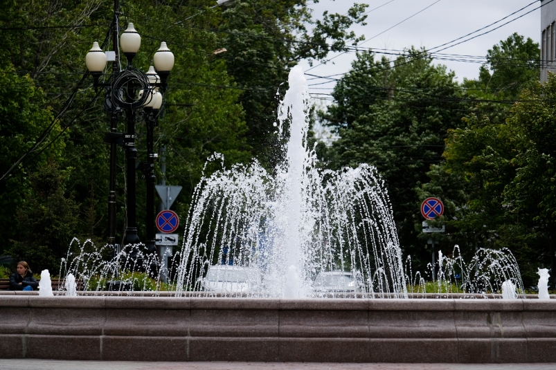 Коммунальщики выключили фонтаны ради уборки в Рязани