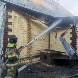 Мужчина получил ожоги при пожаре в Тайшете