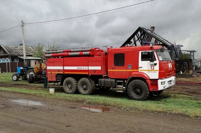 Двое человек погибли на пожаре в частном доме в селе Тыргетуй в Иркутской области