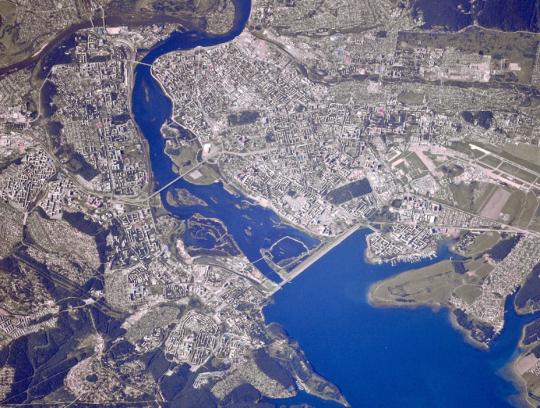 Космонавт Сергей Рязанский показал, как выглядит Иркутск с высоты МКС