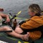 Двух человек на надувной лодке унесло порывом ветра от берега на Братском водохранилище