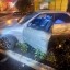 Пьяный водитель Toyota Mark-2 наехал на ограждение в сквере на Карла Либкнехта