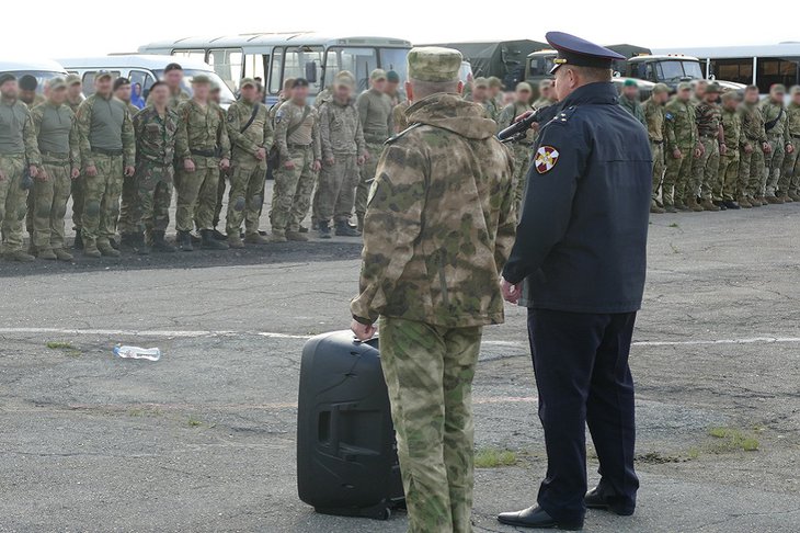 Росгвардейцы, принимавшие участие в спецоперации на Украине, вернулись в Иркутск