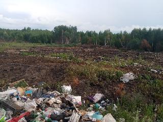 Свалка отходов лесопиления горит в Тайшетском районе