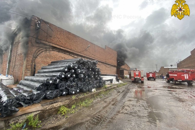 Кирпичный склад горел в Усть-Куте