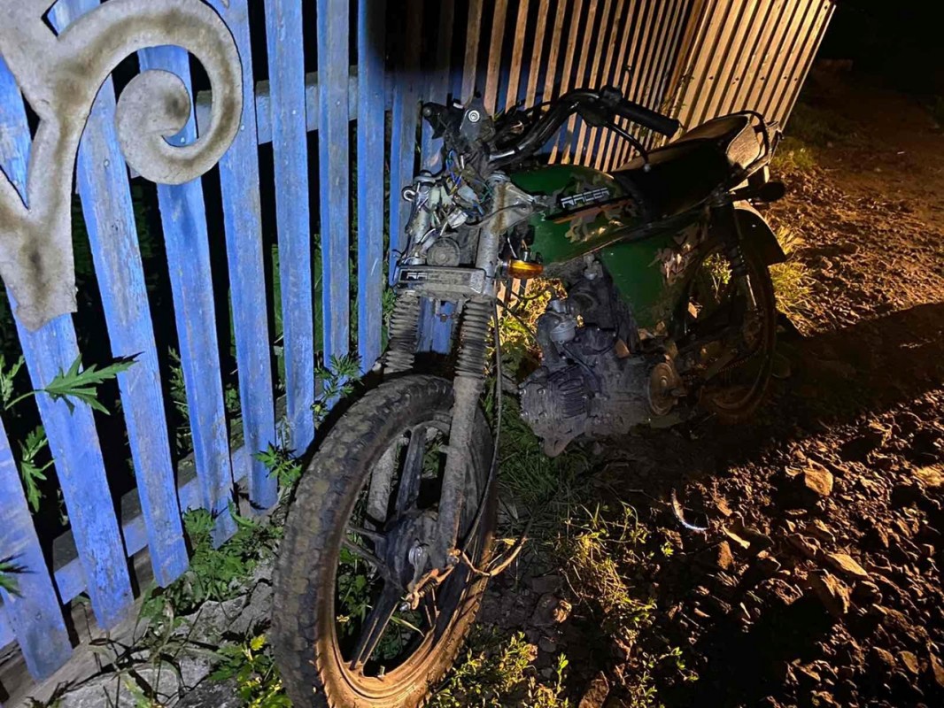 В Нукутском районе 14-летний мотоциклист врезался в коня и перевернулся