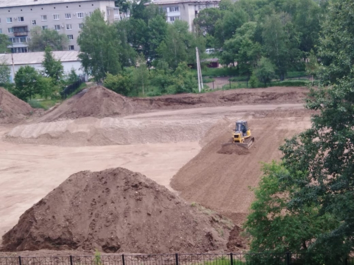 В Иркутске продолжают строить школу на улице Багратиона