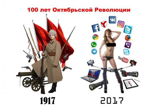 Революция топлесс: иркутская модель опубликовала фото к 100-летию Октябрьской революции
