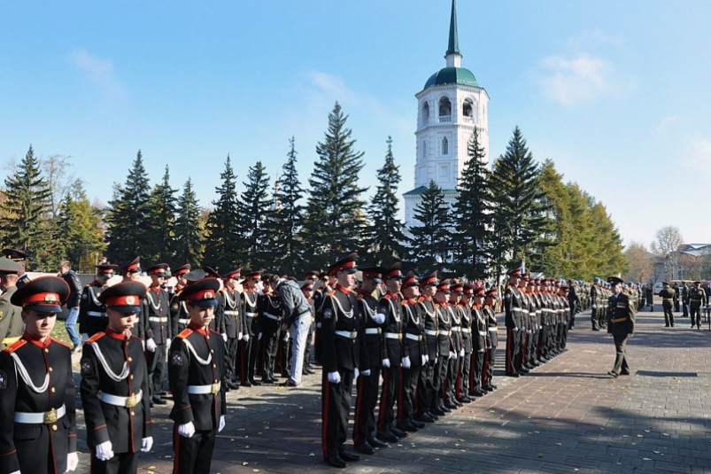 Более 80 первокурсников кадетских корпусов дали клятву в Иркутске