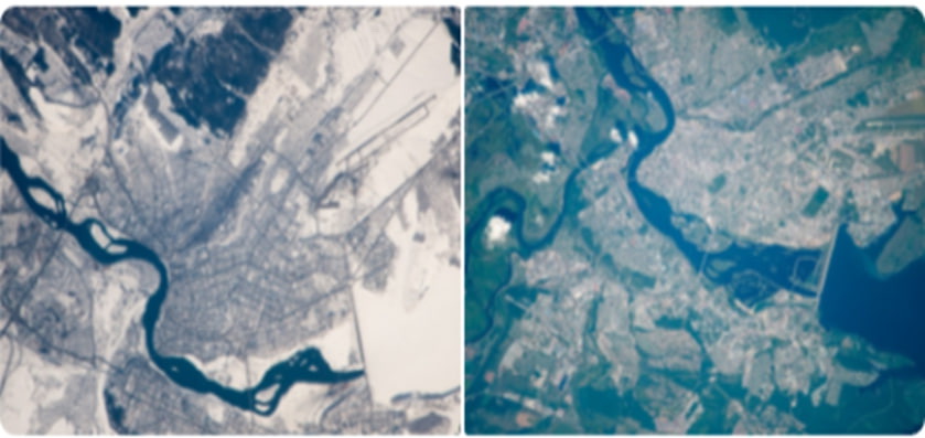 «Потрясающее зрелище»: космонавт поделился фотографиями Иркутска с борта МКС