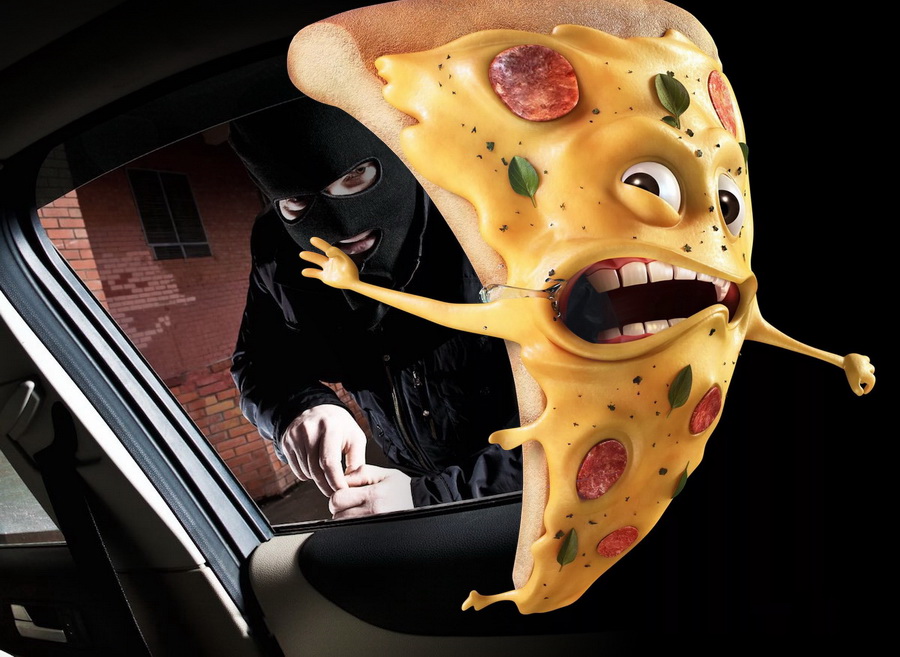 Двое иркутян напали на курьера и пытались взломать его машину ради пиццы