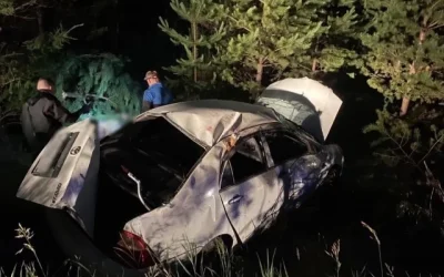 В Киренском районе в ДТП опрокинуло автомобиль: женщина-водитель не выжила
