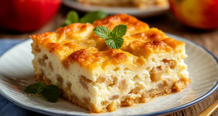 1 яблоко и пачка творога — и в микроволновку всего на 8 минут: домашние сметают на завтрак за обе щеки