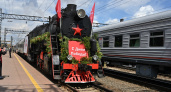 Иркутск встретил «Поезд Победы» с паровым локомотивом