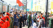 Иркутск встретил агитпоезд "Единство в памяти. Сила в подвиге!"