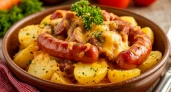 Крошка-картошка с колбасками и сыром! Сделать просто и вкуснее, чем в кафе