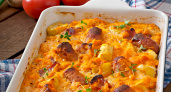 Ленивая запеканка с фрикадельками: вкус ресторанный, а хлопот — ноль